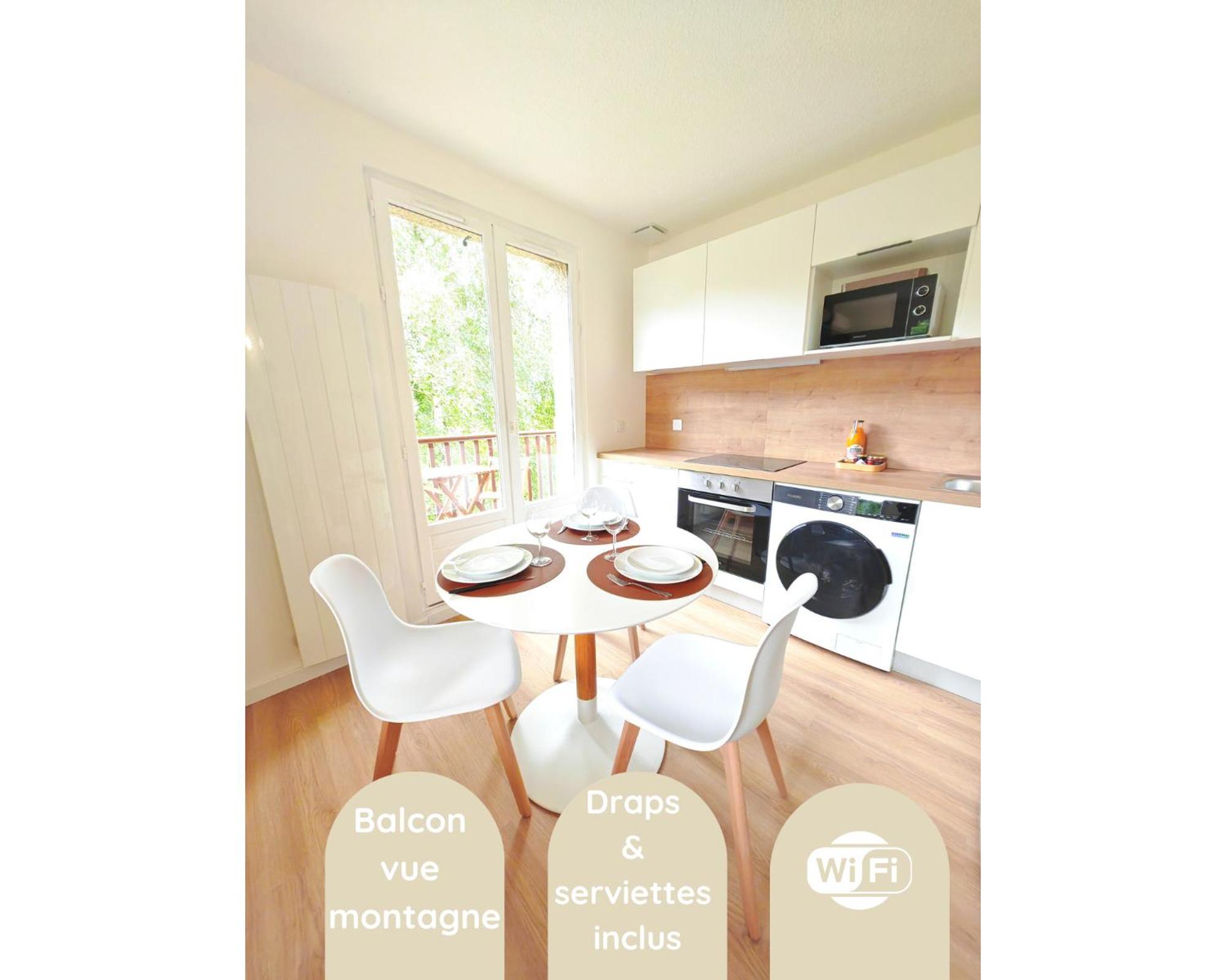 Апартаменты L'Ecrin Paisible - Balcon Sur Ruisseau, Vue Montagne & Parking Bielle Экстерьер фото